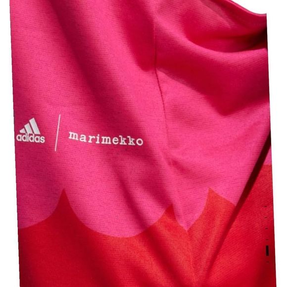 Adidas Marimekko women’s sports lightweight tank top in pink and vivid red sizeM - Picture 6 of 6